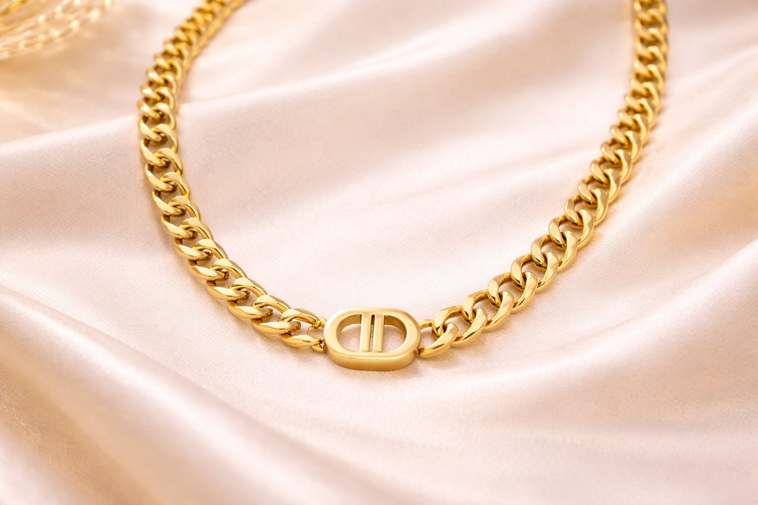 CD Monogram Necklance