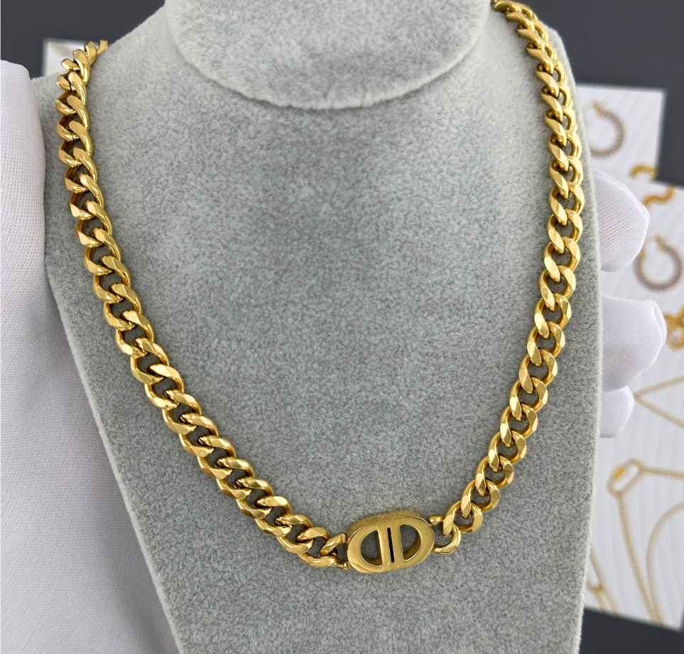 CD Monogram Necklance