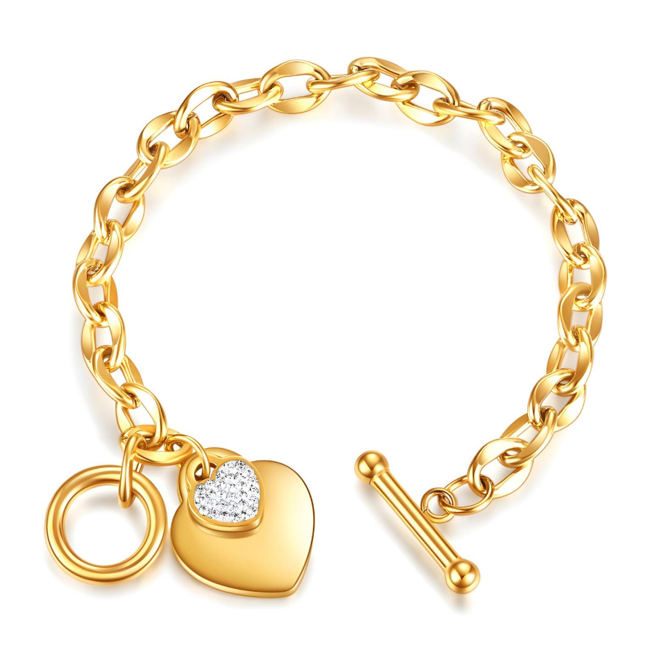 Heart Charm Bracelet