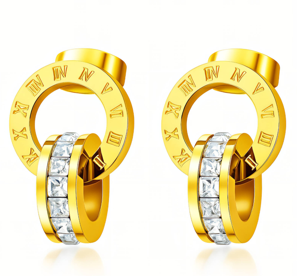 Roman Numeral Earrings