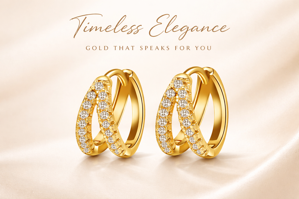 Crossover Hoop Earrings