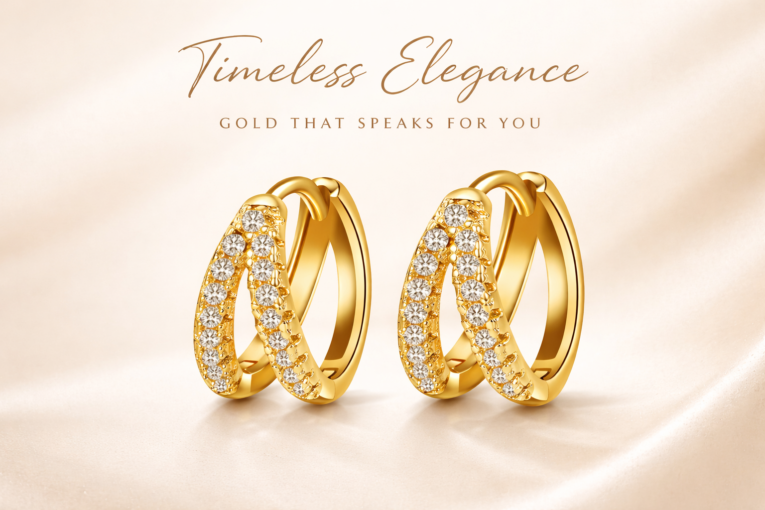 Crossover Hoop Earrings